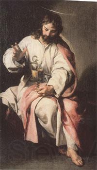 Cano, Alonso St John the Evangelist with the Poisoned Cup (mk05) Norge oil painting art